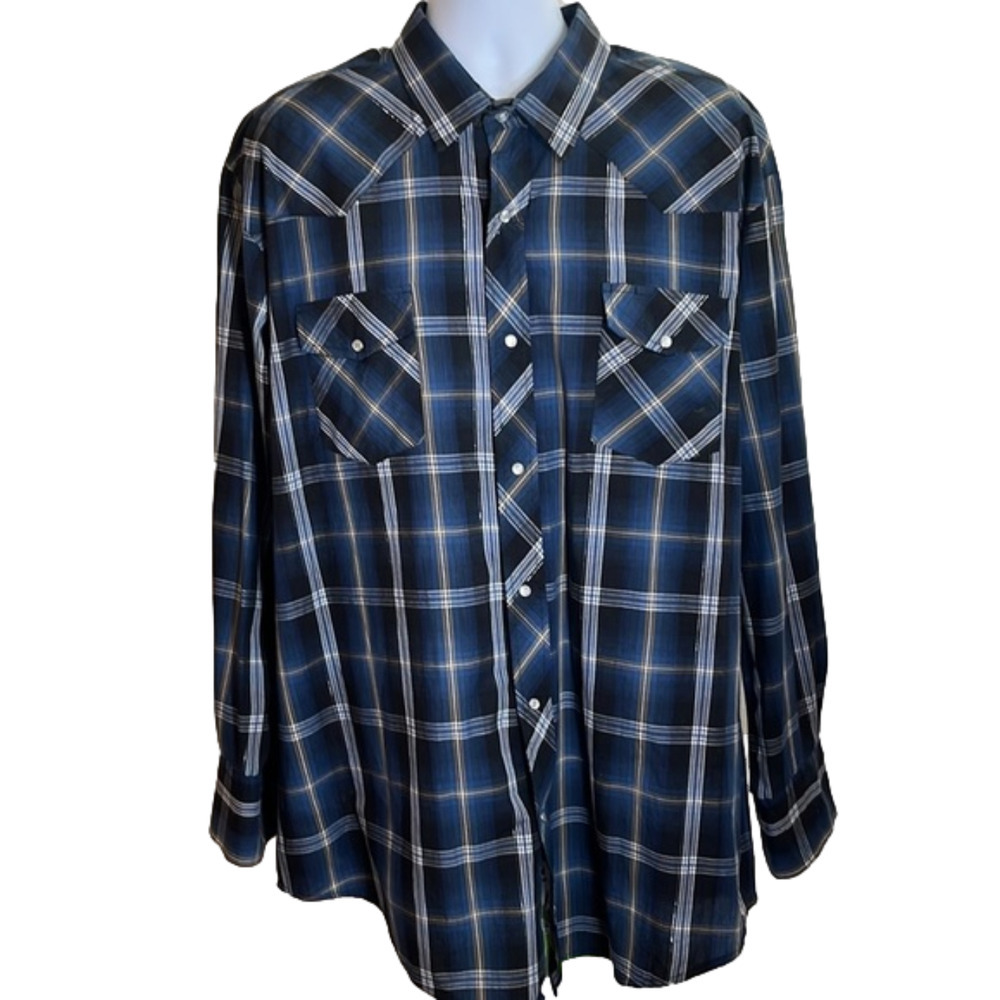 ROPER men’s western long sleeve shirt, snaps,  Size 3XL, good condition